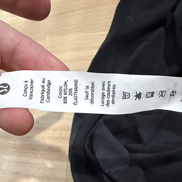 Lulu Black Camouflage Joggers Size 4 - Picture 4 of 7